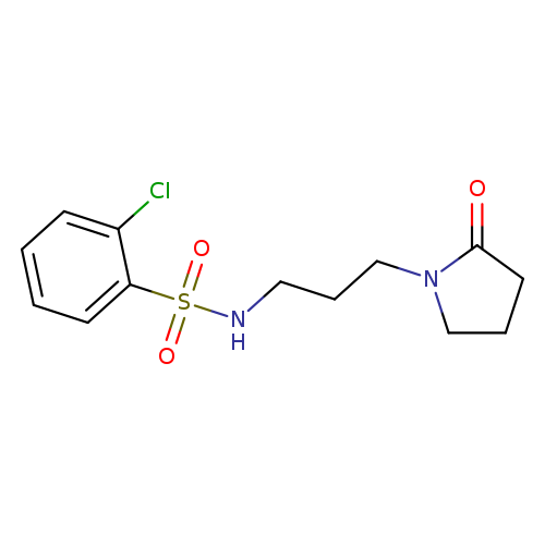 2-Chloro-N-(3-(2-oxopyrrolidin-1-yl)propyl)benzenesulfonamide