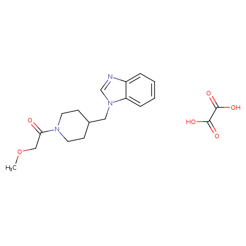 1-{4-[(1H-1,3-benzodiazol-1-yl)methyl]piperidin-1-yl}-2-methoxyethan-1-one; oxalic acid