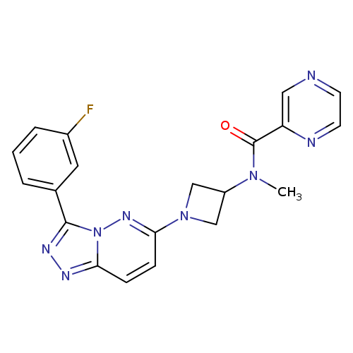 N-{1-[3-(3-fluorophenyl)-[1,2,4]triazolo[4,3-b]pyridazin-6-yl]azetidin-3-yl}-N-methylpyrazine-2-carboxamide
