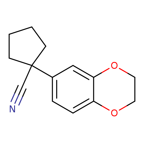1-(2,3-dihydro-1,4-benzodioxin-6-yl)cyclopentane-1-carbonitrile