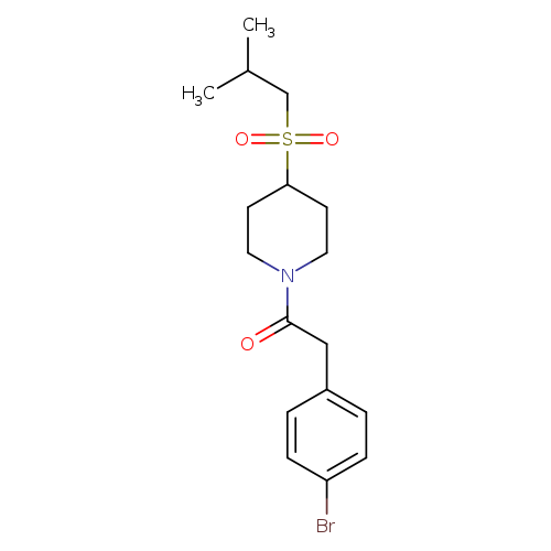 2-(4-bromophenyl)-1-[4-(2-methylpropanesulfonyl)piperidin-1-yl]ethan-1-one