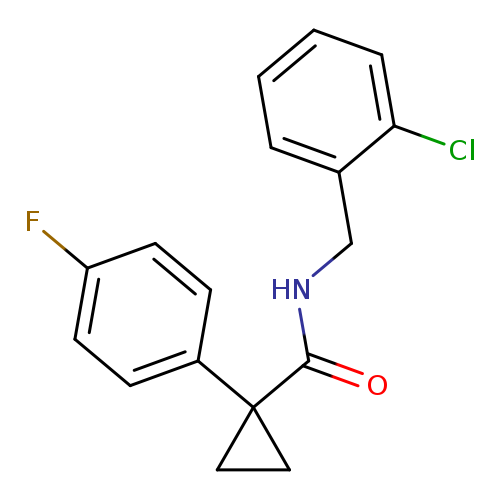 N-[(2-chlorophenyl)methyl]-1-(4-fluorophenyl)cyclopropane-1-carboxamide