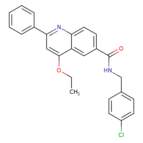 N-[(4-chlorophenyl)methyl]-4-ethoxy-2-phenylquinoline-6-carboxamide