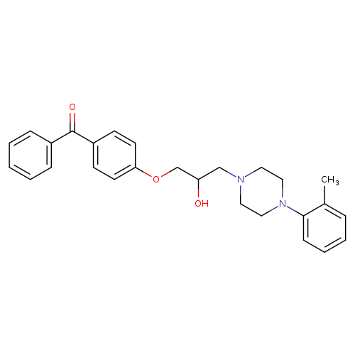 1-(4-benzoylphenoxy)-3-[4-(2-methylphenyl)piperazin-1-yl]propan-2-ol