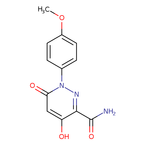 4-hydroxy-1-(4-methoxyphenyl)-6-oxo-1,6-dihydropyridazine-3-carboxamide