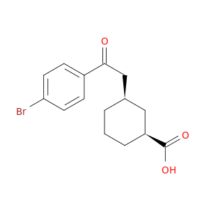 cis-3-[2-(4-Bromophenyl)-2-oxoethyl]cyclohexane-1-carboxylic acid