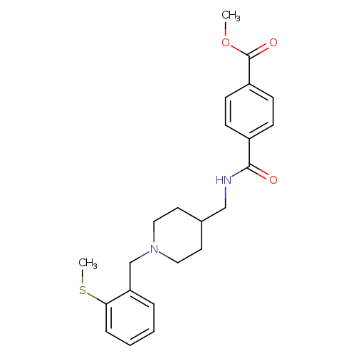 methyl 4-{[(1-{[2-(methylsulfanyl)phenyl]methyl}piperidin-4-yl)methyl]carbamoyl}benzoate