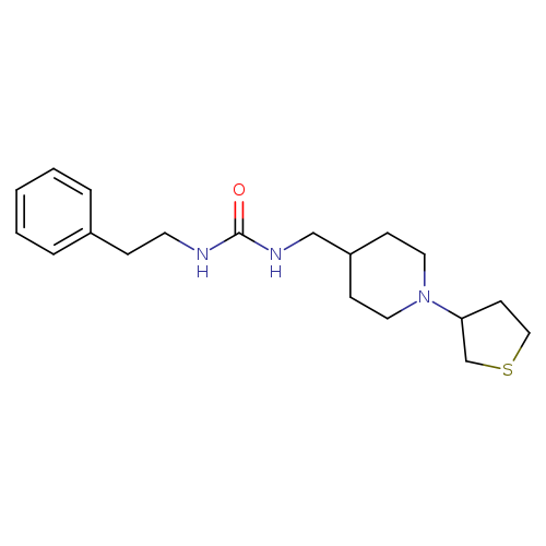 1-(2-phenylethyl)-3-{[1-(thiolan-3-yl)piperidin-4-yl]methyl}urea
