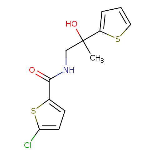 5-chloro-N-[2-hydroxy-2-(thiophen-2-yl)propyl]thiophene-2-carboxamide