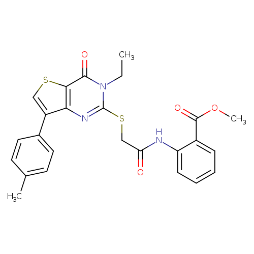 methyl 2-(2-{[3-ethyl-7-(4-methylphenyl)-4-oxo-3H,4H-thieno[3,2-d]pyrimidin-2-yl]sulfanyl}acetamido)benzoate
