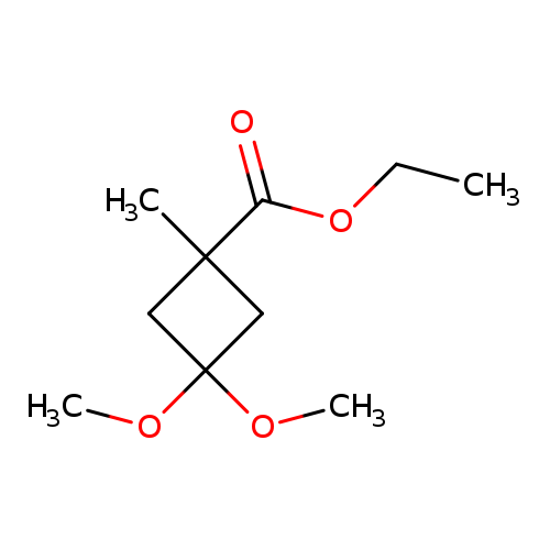 Ethyl 3,3-dimethoxy-1-methylcyclobutane-1-carboxylate
