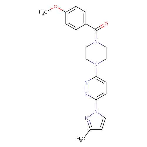 3-[4-(4-methoxybenzoyl)piperazin-1-yl]-6-(3-methyl-1H-pyrazol-1-yl)pyridazine