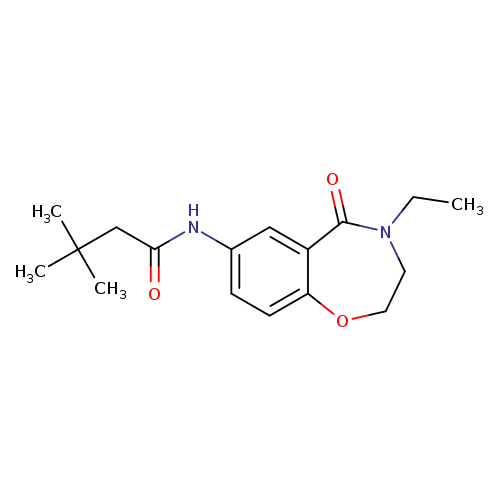 N-(4-ethyl-5-oxo-2,3,4,5-tetrahydro-1,4-benzoxazepin-7-yl)-3,3-dimethylbutanamide