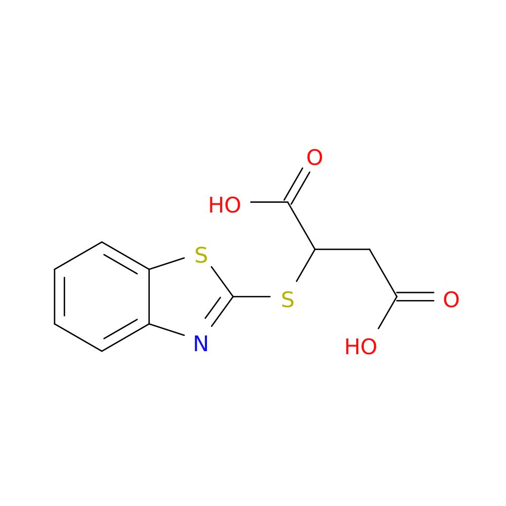 2-(2-Benzothiazolylthio)butanedioic acid
