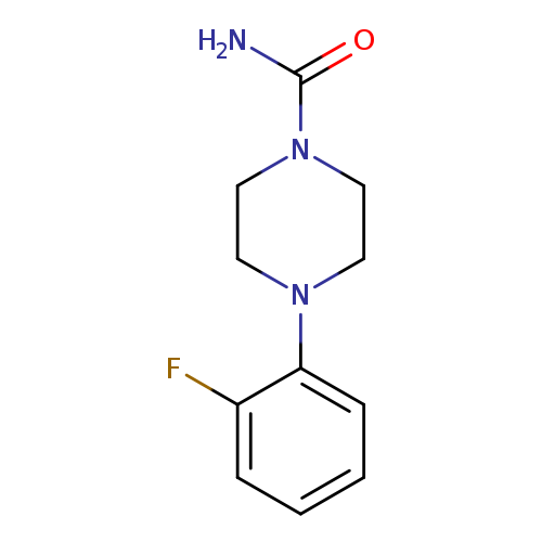 4-(2-fluorophenyl)piperazine-1-carboxamide