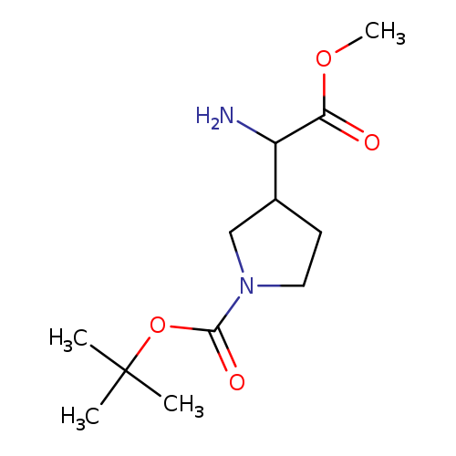 3-Pyrrolidineacetic acid, α-amino-1-[(1,1-dimethylethoxy)carbonyl]-, methyl ester