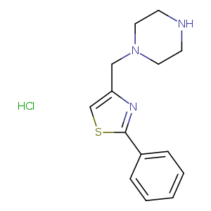 1-[(2-phenyl-1,3-thiazol-4-yl)methyl]piperazine hydrochloride