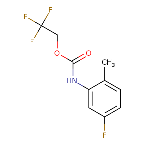 2,2,2-trifluoroethyl N-(5-fluoro-2-methylphenyl)carbamate
