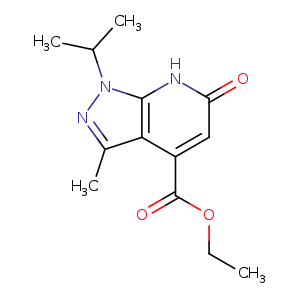 Ethyl 1-isopropyl-3-methyl-6-oxo-6,7-dihydro-1H-pyrazolo[3,4-b]pyridine-4-carboxylate