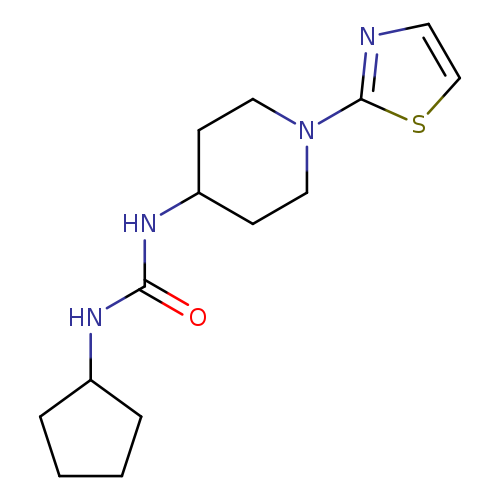 3-cyclopentyl-1-[1-(1,3-thiazol-2-yl)piperidin-4-yl]urea