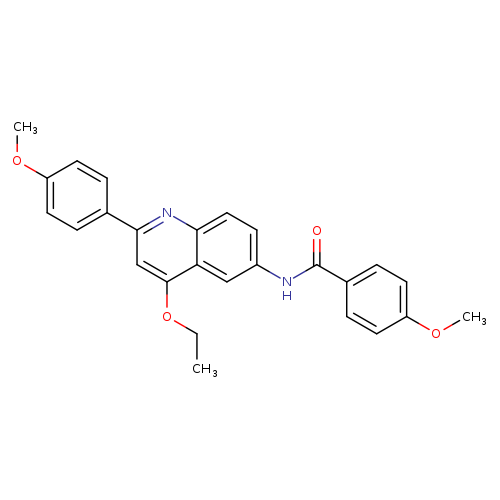 N-[4-ethoxy-2-(4-methoxyphenyl)quinolin-6-yl]-4-methoxybenzamide