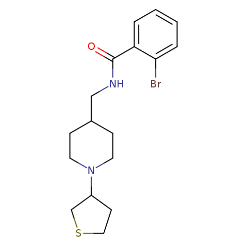 2-bromo-N-{[1-(thiolan-3-yl)piperidin-4-yl]methyl}benzamide