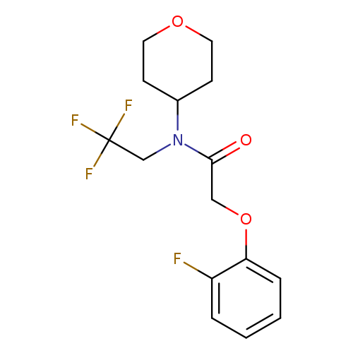 2-(2-fluorophenoxy)-N-(oxan-4-yl)-N-(2,2,2-trifluoroethyl)acetamide