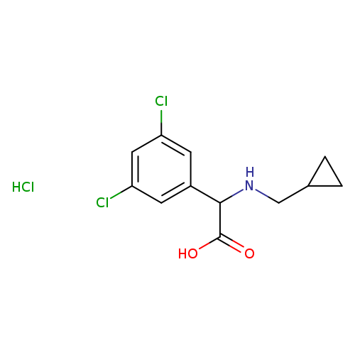 2-[(cyclopropylmethyl)amino]-2-(3,5-dichlorophenyl)acetic acid hydrochloride