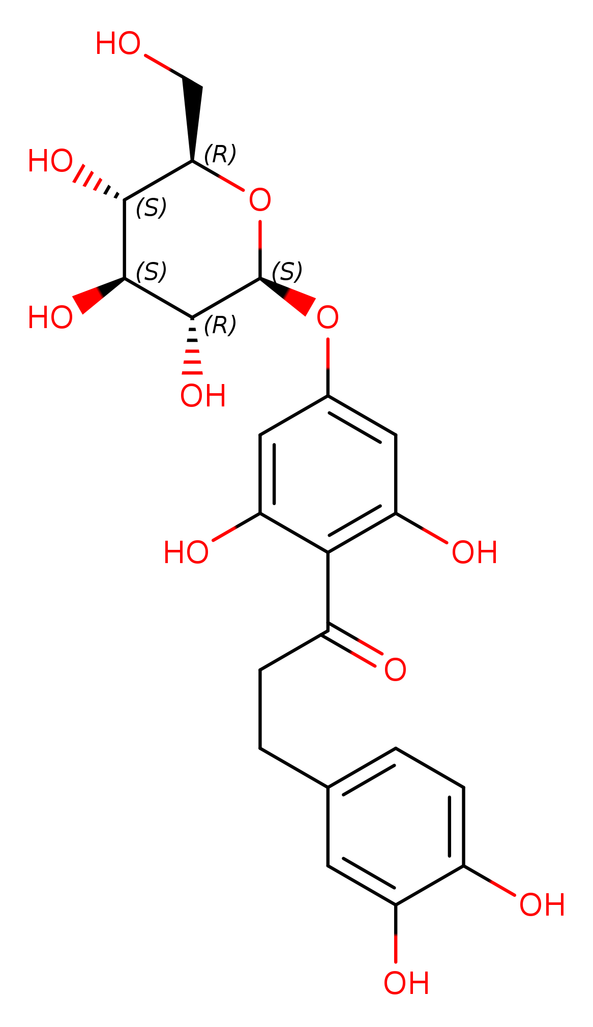 3-Hydroxyphloretin-4′-glucoside