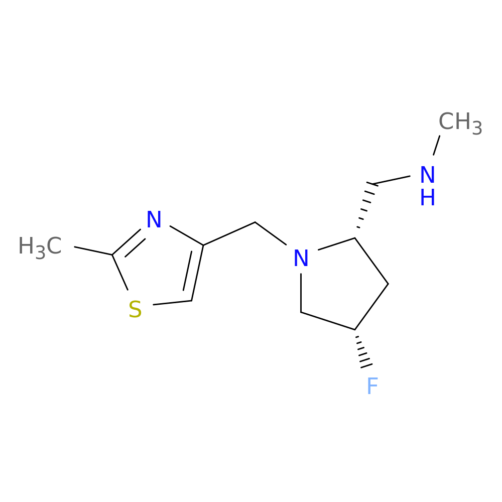 ([(2S,4S)-4-Fluoro-1-[(2-methyl-1,3-thiazol-4-yl)methyl]pyrrolidin-2-yl]methyl)(methyl)amine