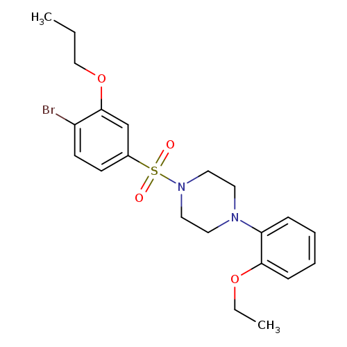 1-(4-bromo-3-propoxybenzenesulfonyl)-4-(2-ethoxyphenyl)piperazine