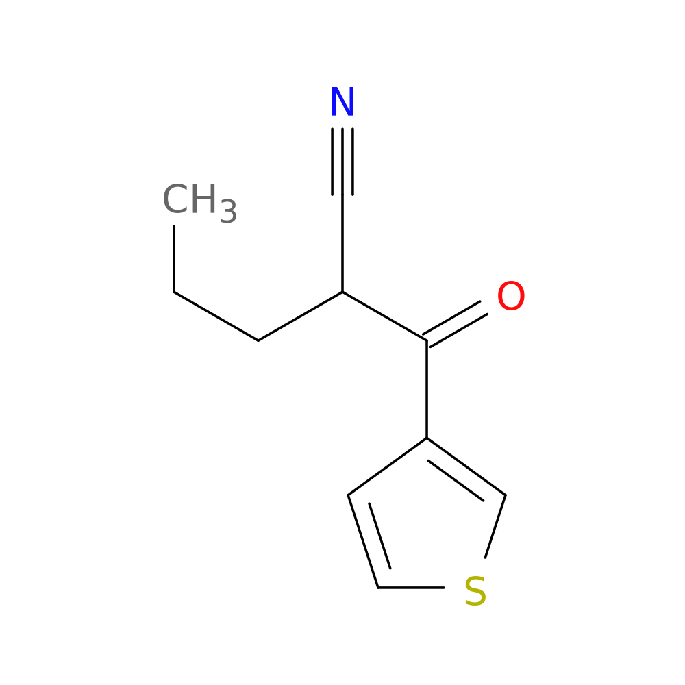 2-(thiophene-3-carbonyl)pentanenitrile