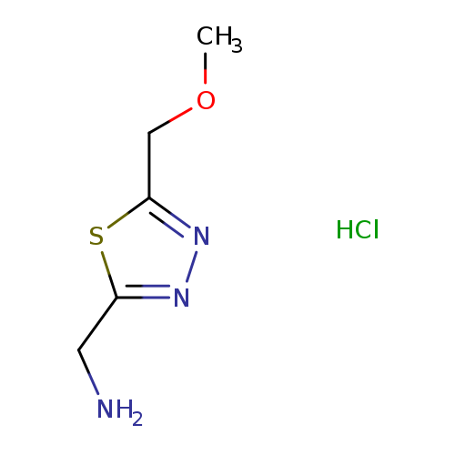 1-[5-(methoxymethyl)-1,3,4-thiadiazol-2-yl]methanaminehydrochloride