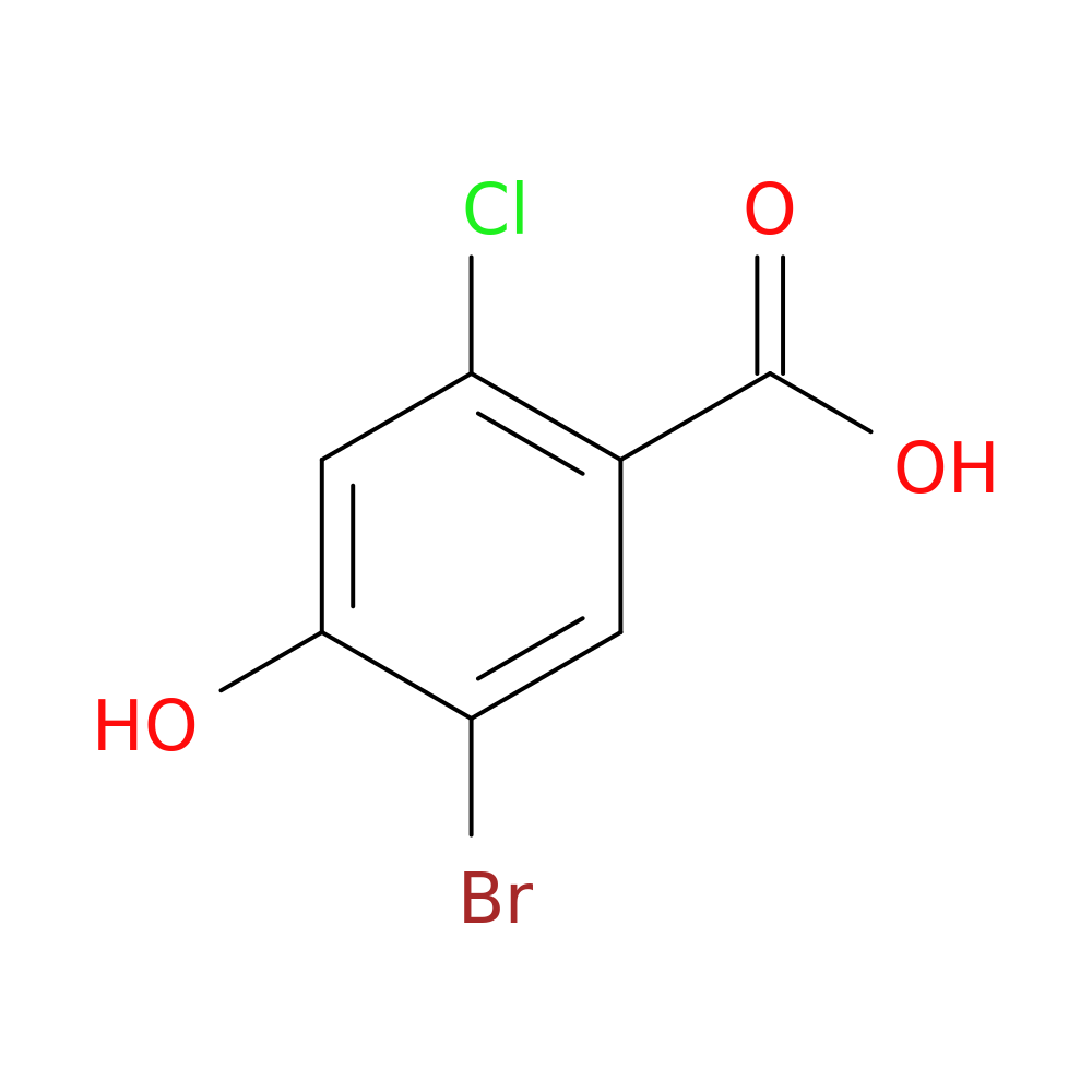 5-Bromo-2-chloro-4-hydroxybenzoic acid