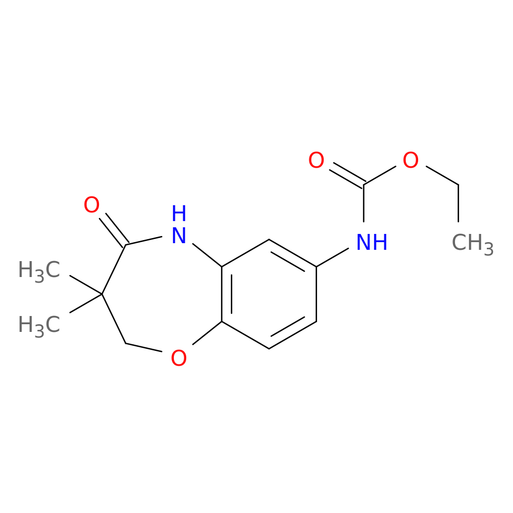 ethyl N-(3,3-dimethyl-4-oxo-2,3,4,5-tetrahydro-1,5-benzoxazepin-7-yl)carbamate