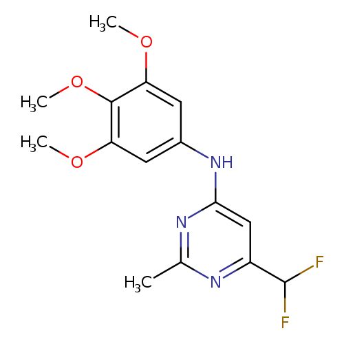6-(difluoromethyl)-2-methyl-N-(3,4,5-trimethoxyphenyl)pyrimidin-4-amine