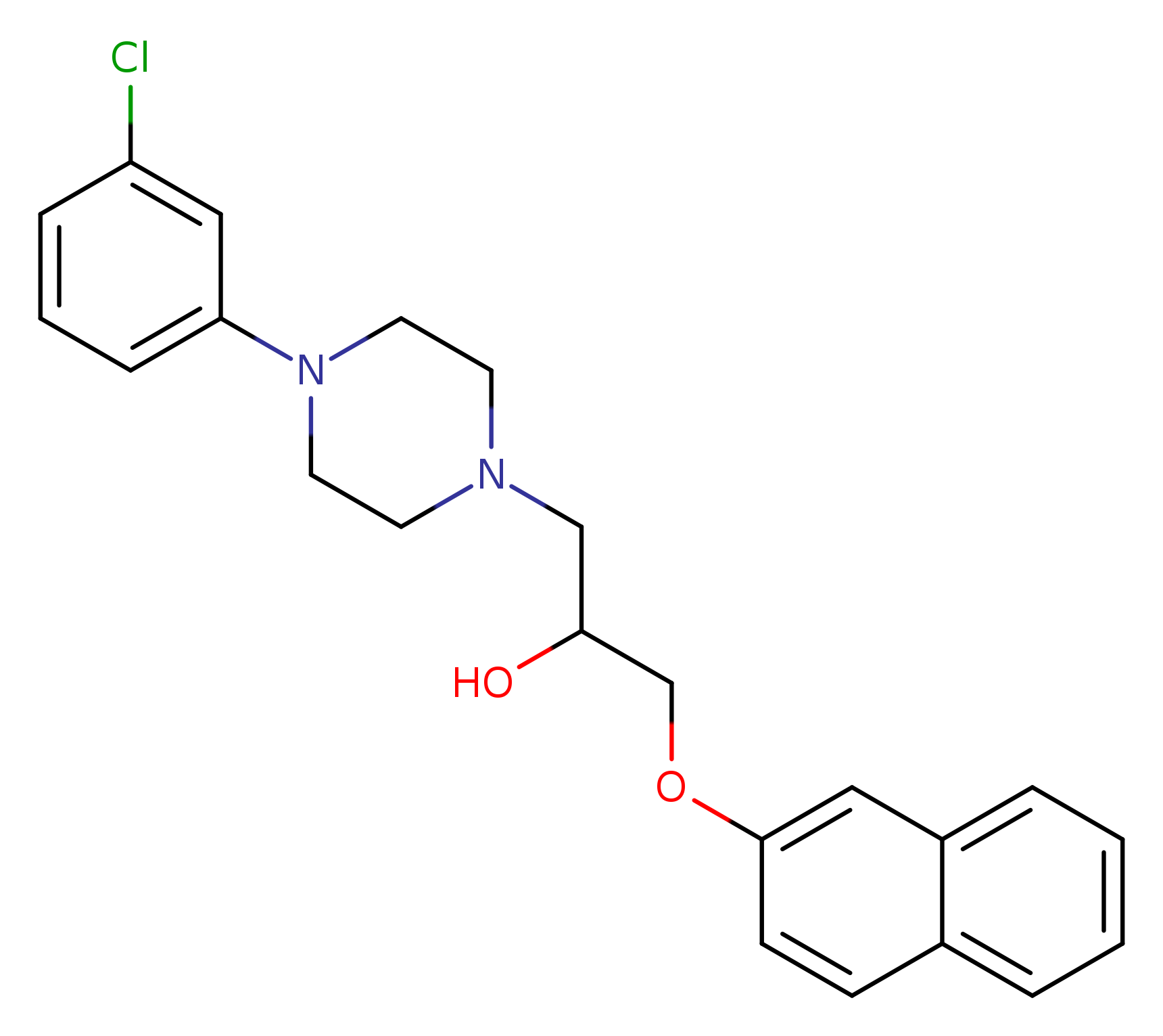 1-[4-(3-chlorophenyl)piperazin-1-yl]-3-(naphthalen-2-yloxy)propan-2-ol