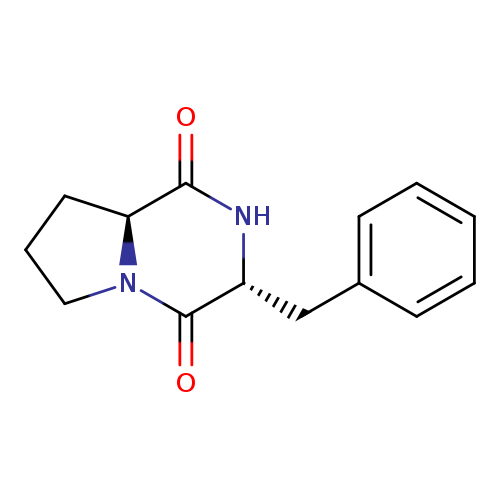 Pyrrolo[1,2-a]pyrazine-1,4-dione, hexahydro-3-(phenylmethyl)-, (3R,8aS)-