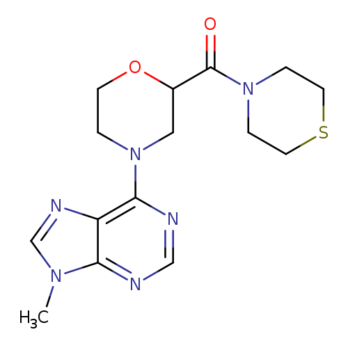 9-methyl-6-[2-(thiomorpholine-4-carbonyl)morpholin-4-yl]-9H-purine
