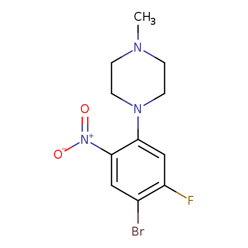 1-(4-bromo-5-fluoro-2-nitrophenyl)-4-methylpiperazine