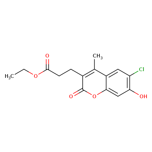 Ethyl 3-(6-chloro-7-hydroxy-4-methyl-2-oxochromen-3-yl)propanoate