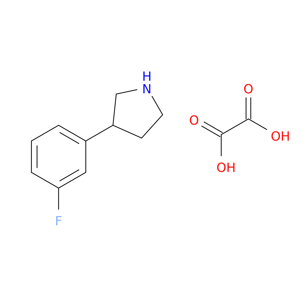3-(3-fluorophenyl)pyrrolidine; oxalic acid