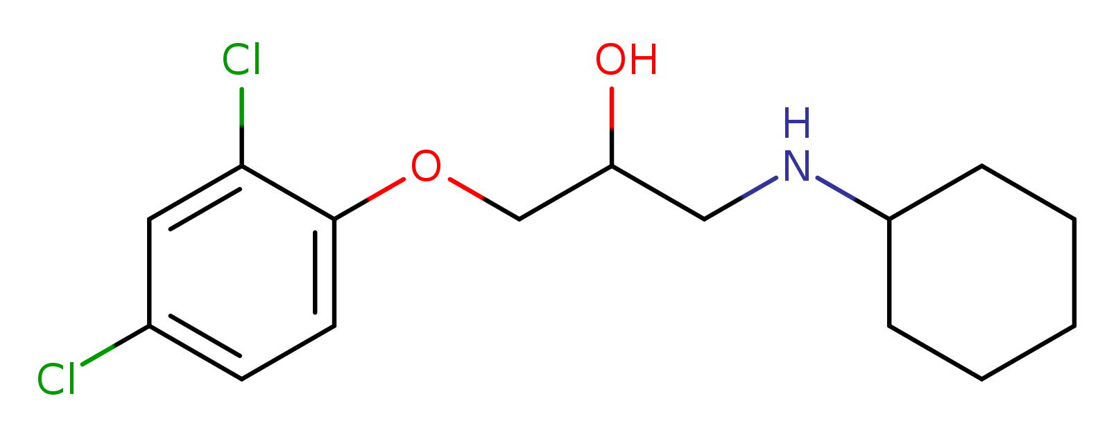 1-(cyclohexylamino)-3-(2,4-dichlorophenoxy)propan-2-ol