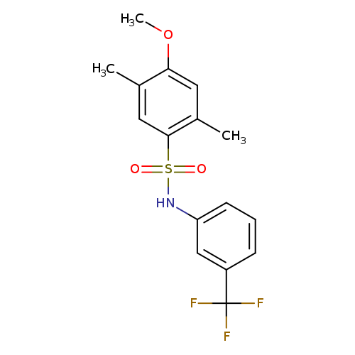 4-methoxy-2,5-dimethyl-N-[3-(trifluoromethyl)phenyl]benzene-1-sulfonamide