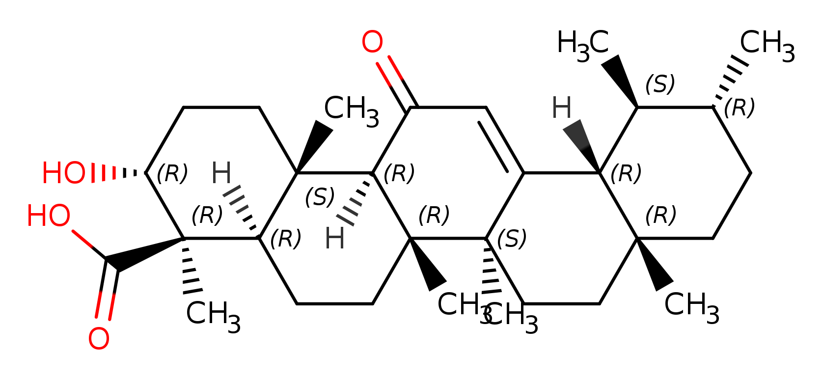 (3α,4β)-3-Hydroxy-11-oxours-12-en-23-oic acid