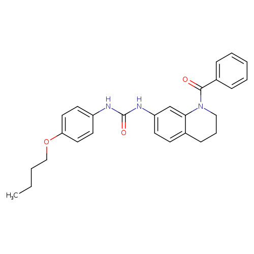 3-(1-benzoyl-1,2,3,4-tetrahydroquinolin-7-yl)-1-(4-butoxyphenyl)urea