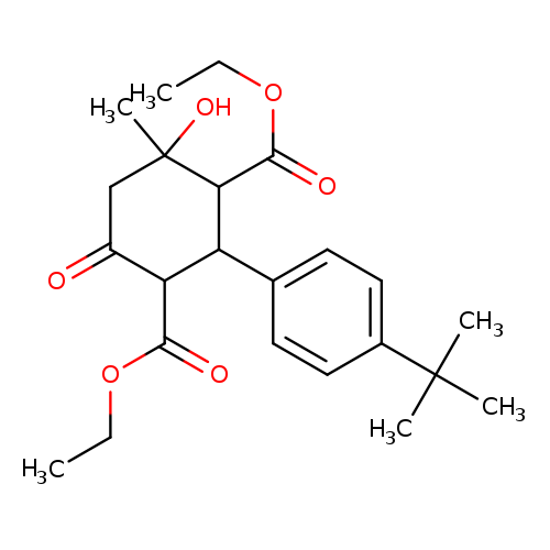 diethyl 2-(4-tert-butylphenyl)-4-hydroxy-4-methyl-6-oxocyclohexane-1,3-dicarboxylate