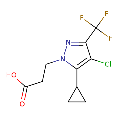 3-[4-Chloro-5-cyclopropyl-3-(trifluoromethyl)-1h-pyrazol-1-yl]propanoic acid