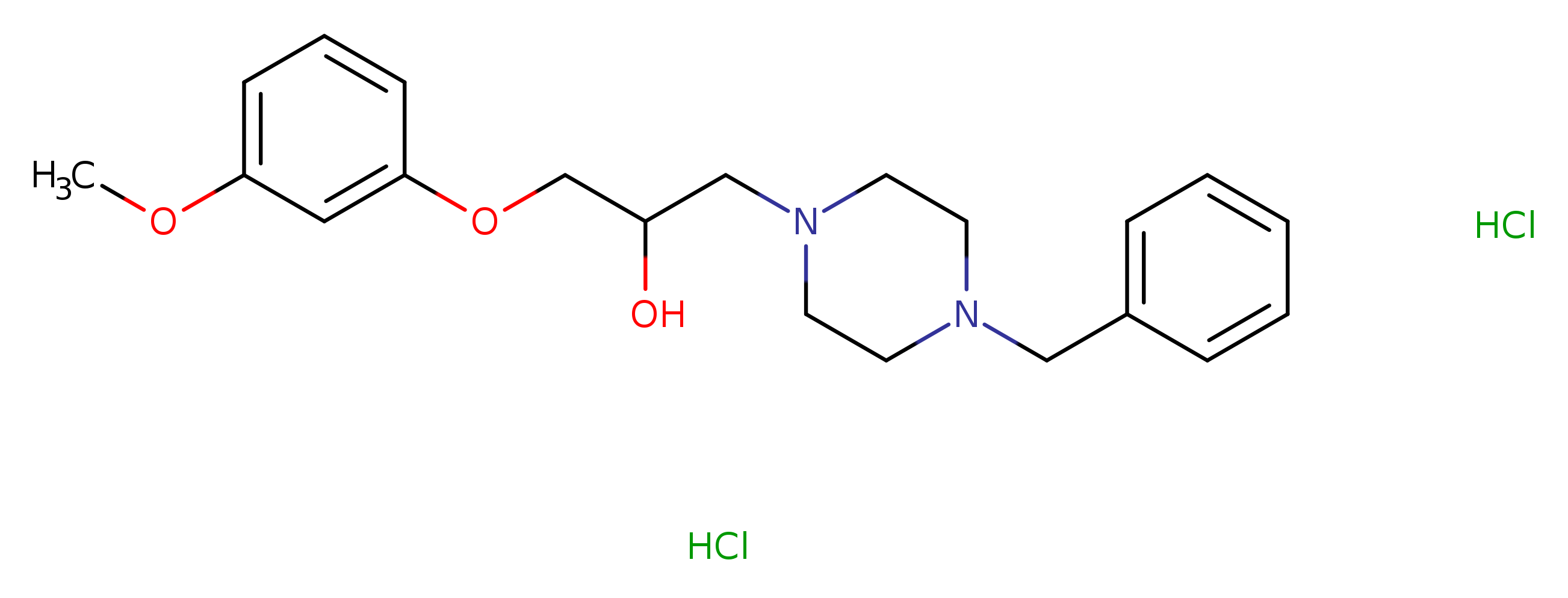 1-(4-benzylpiperazin-1-yl)-3-(3-methoxyphenoxy)propan-2-ol dihydrochloride