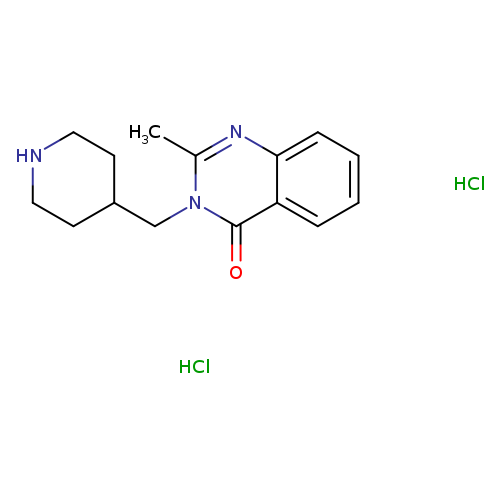"2-methyl-3-[(piperidin-4-yl)methyl]-3,4-dihydroquinazolin-4-one dihydrochloride"